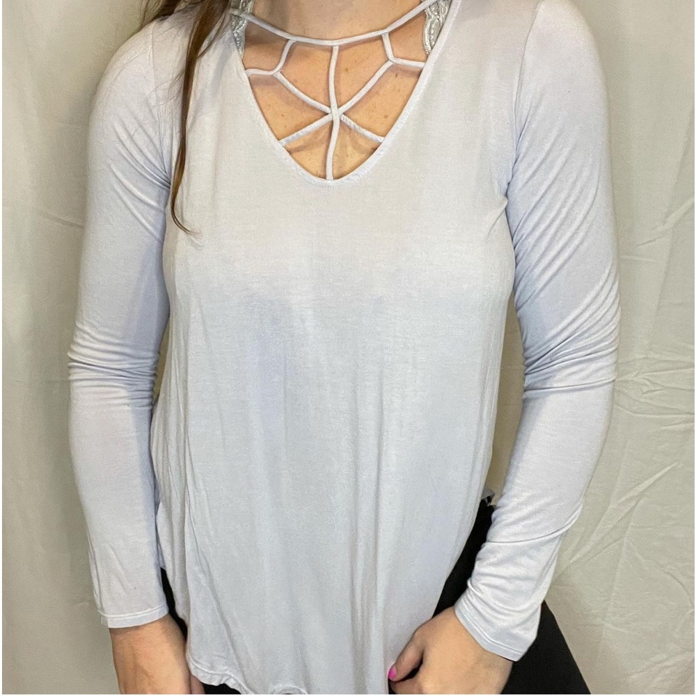 American Eagle Soft & Sexy long sleeve light gray long sleeve
